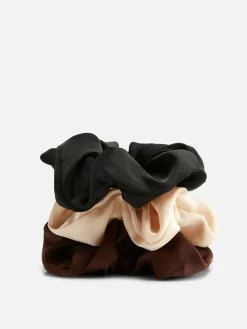 Mujer Primark Accesorios Para El Pelo|Pack De 3 Coleteros De Satén