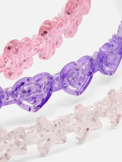 Niños Primark Accesorios Para El Pelo|Pack De 3 Diademas Con Purpurina