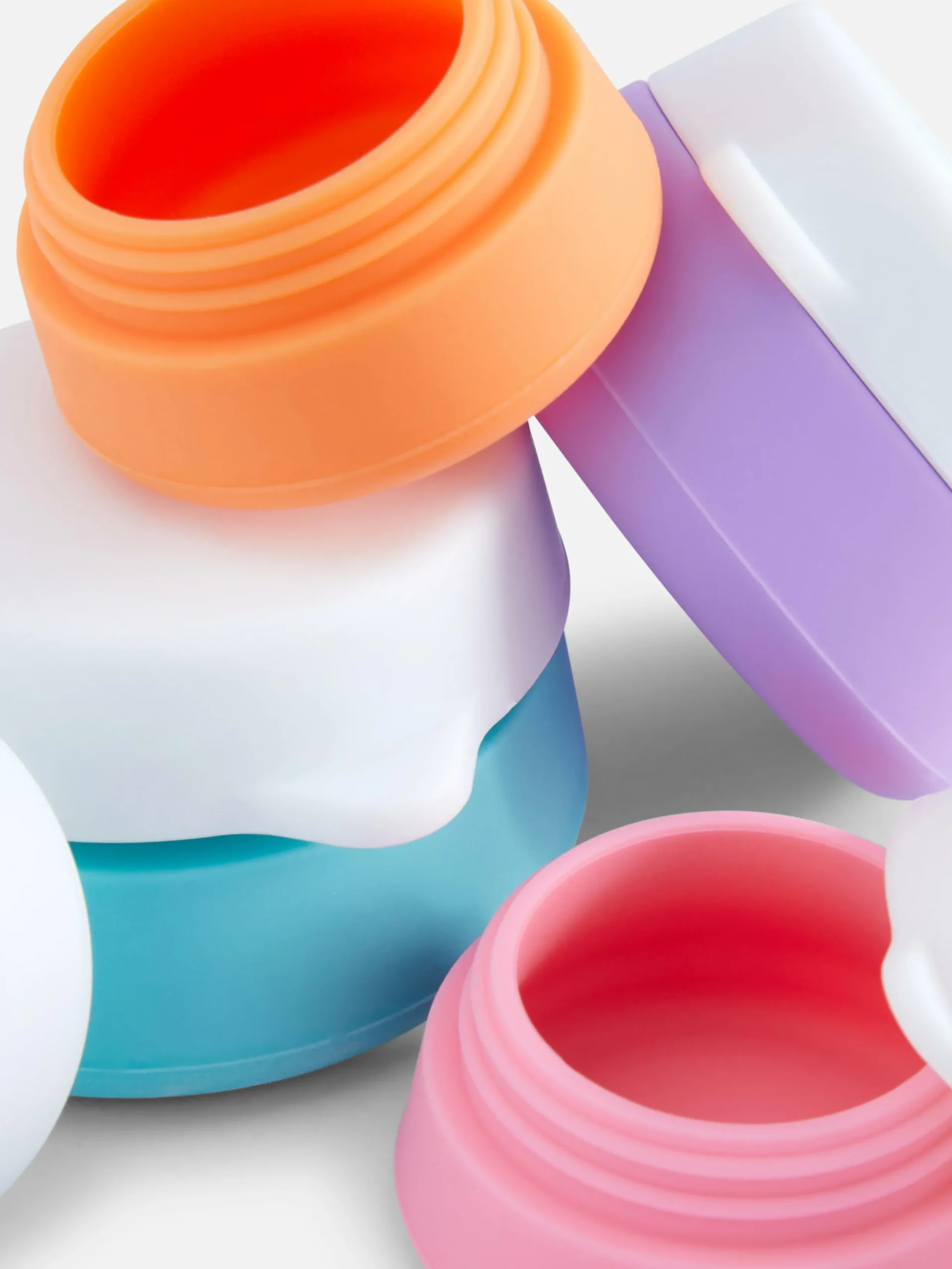 Primark Artículos Para El Cuidado De La Piel|Accesorios De Viaje|Pack De 4 Envases De Viaje De Silicona