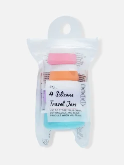 Primark Artículos Para El Cuidado De La Piel|Accesorios De Viaje|Pack De 4 Envases De Viaje De Silicona