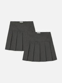Niños Primark Faldas|Pack De 2 Faldas Plisadas Escolares Para Niña Mayor