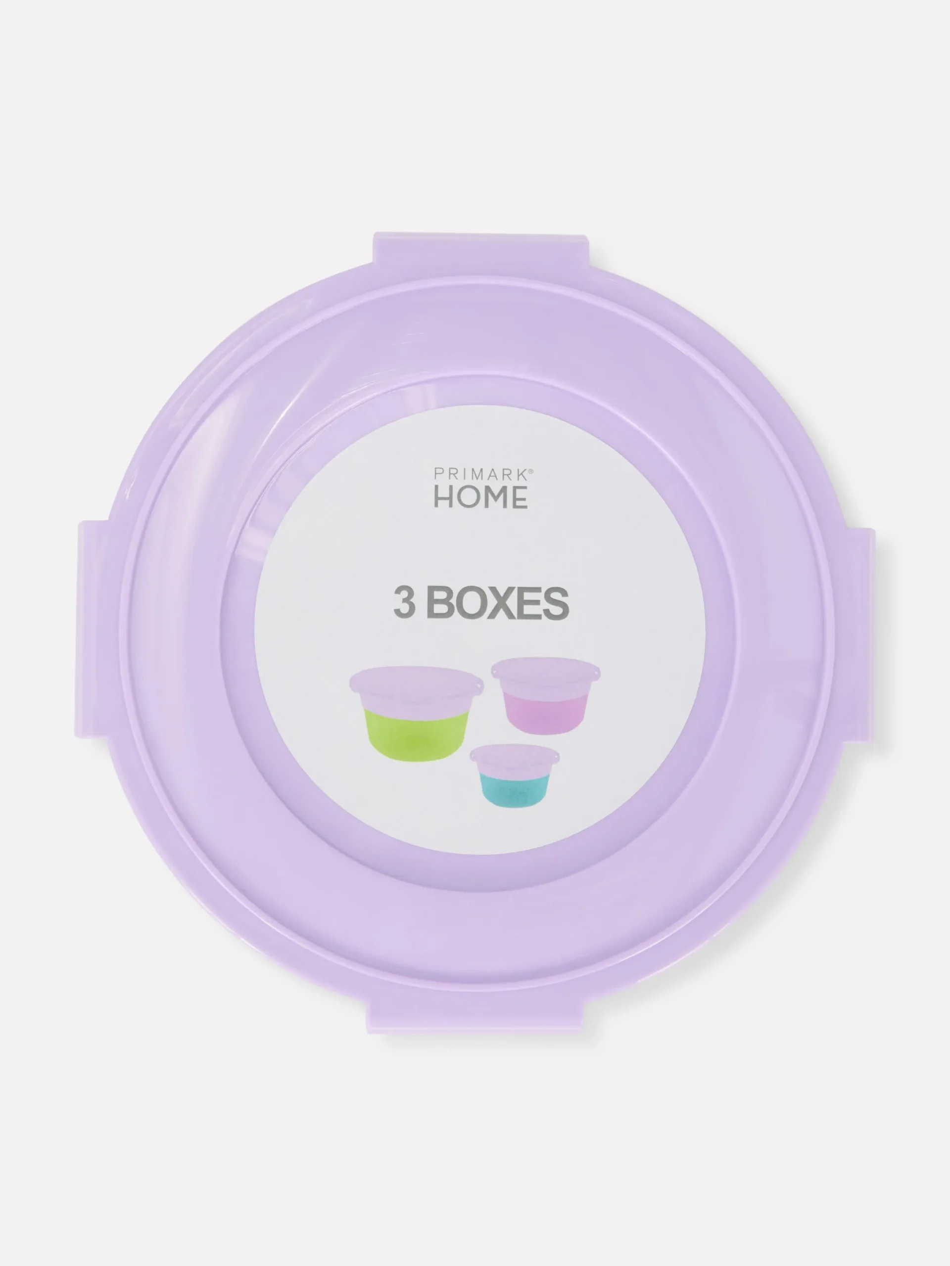 Primark Batería De Cocina Y Repostería|Pack De 3 Fiambreras Redondas