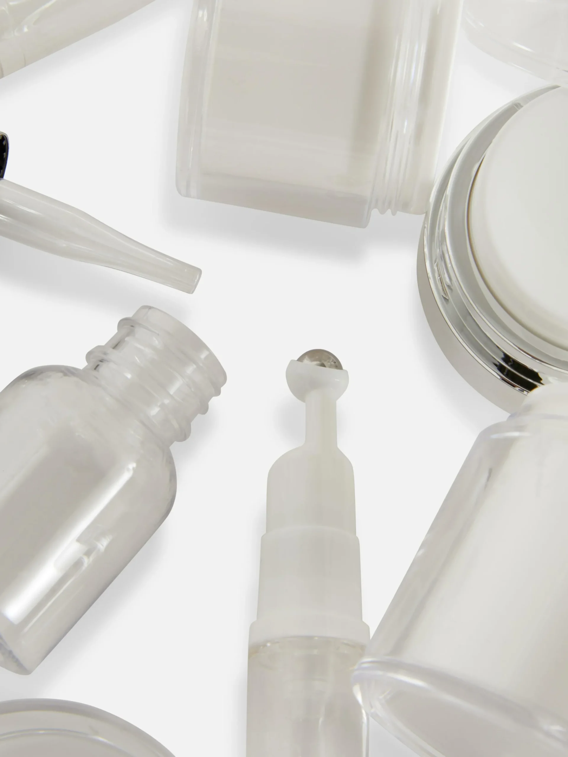 Primark Artículos Para El Cuidado De La Piel|Accesorios De Viaje|Pack De 4 Frascos Para Productos De Cuidado Facial