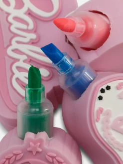 Niños Primark Lápices De Colores|Pack De 4 Iluminadores Apilables De Barbie