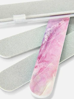 Primark Tratamientos Para Las Uñas|Pack De 4 Limas De Uñas Y Estuche