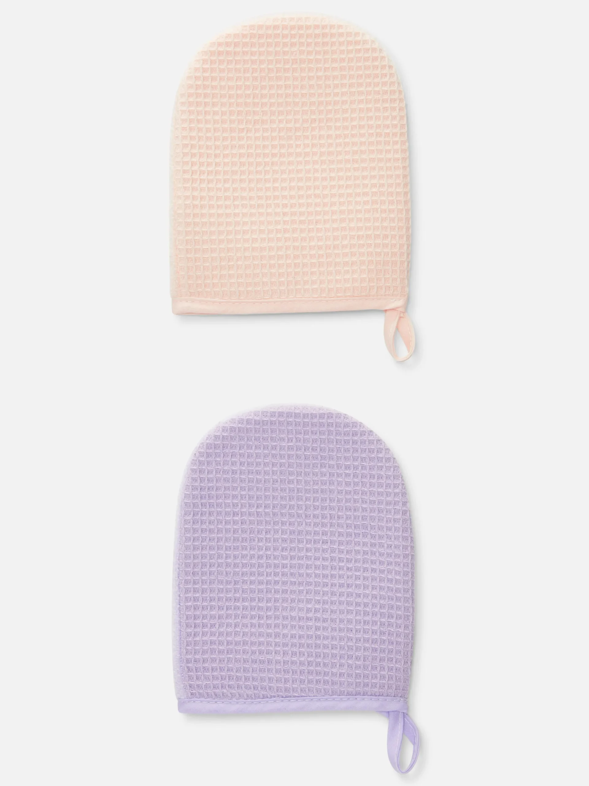 Primark Artículos Para El Cuidado De La Piel|Pack De 2 Manoplas Desmaquilladoras De Doble Cara