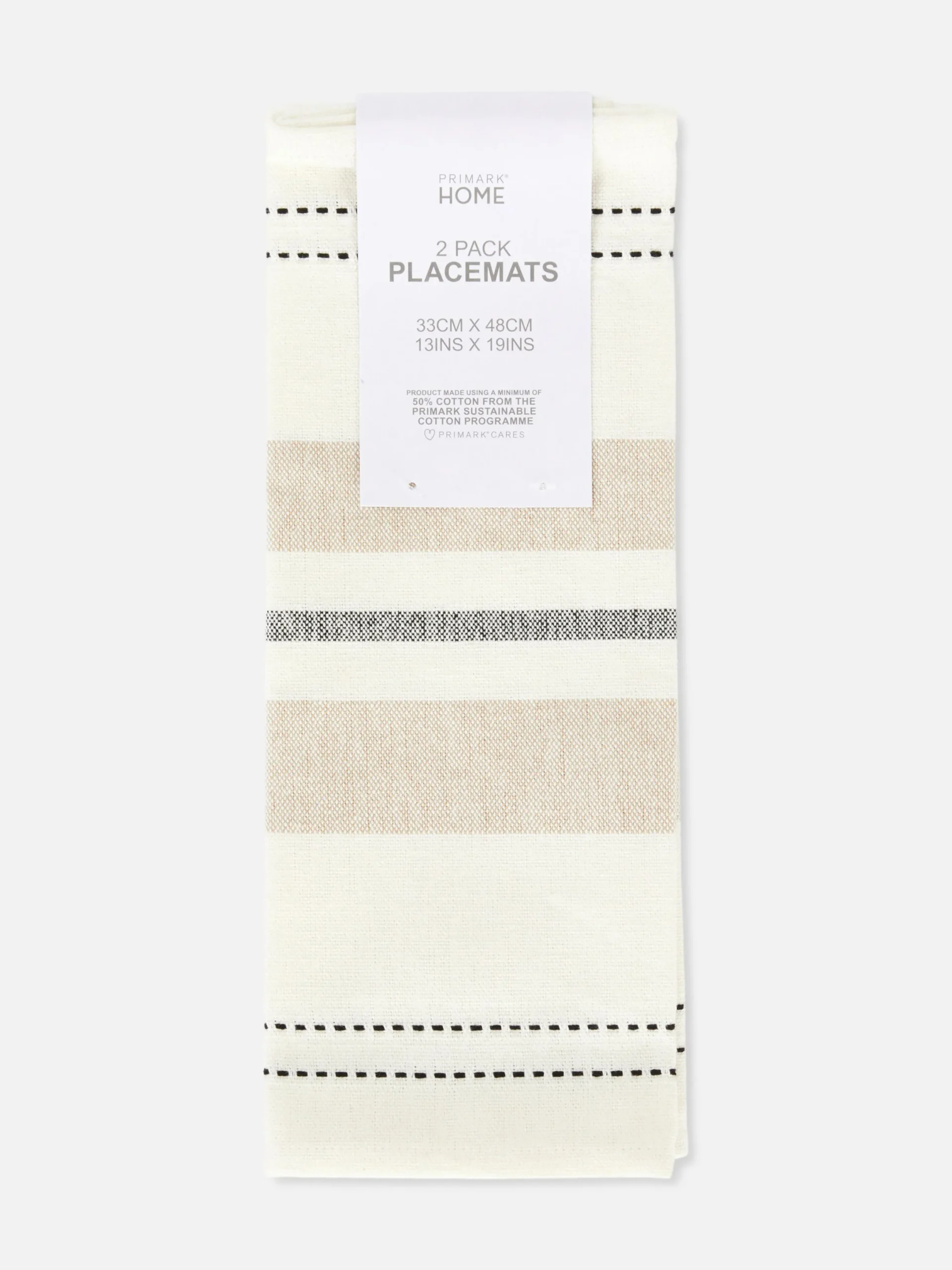 Primark Menaje|Pack De 2 Manteles Individuales De Tela A Rayas