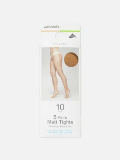 Mujer Primark Medias|Pack De 5 Medias Mate De 10 DEN
