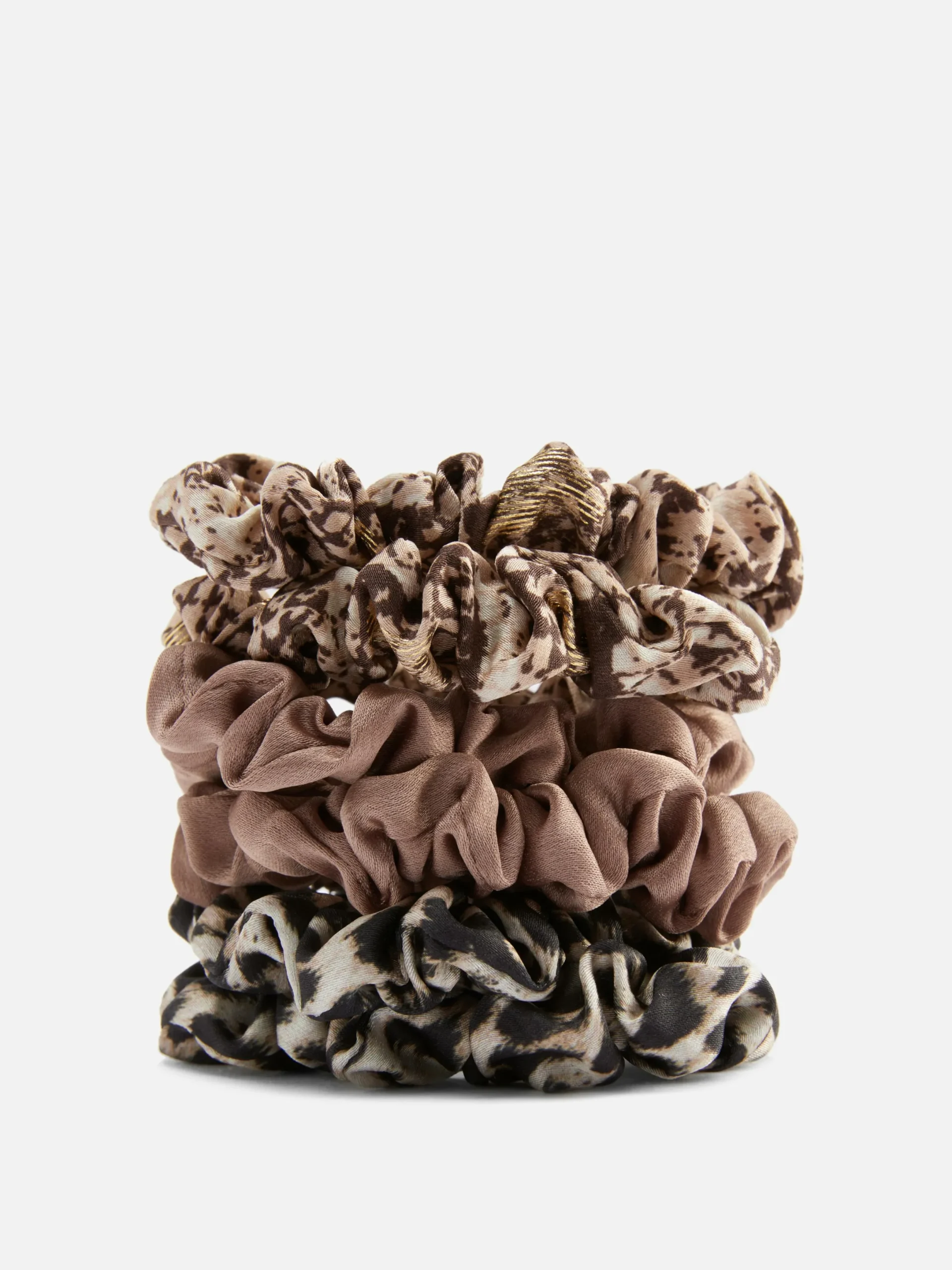 Mujer Primark Accesorios Para El Pelo|Pack De 6 Microcoleteros Con Estampado Animal