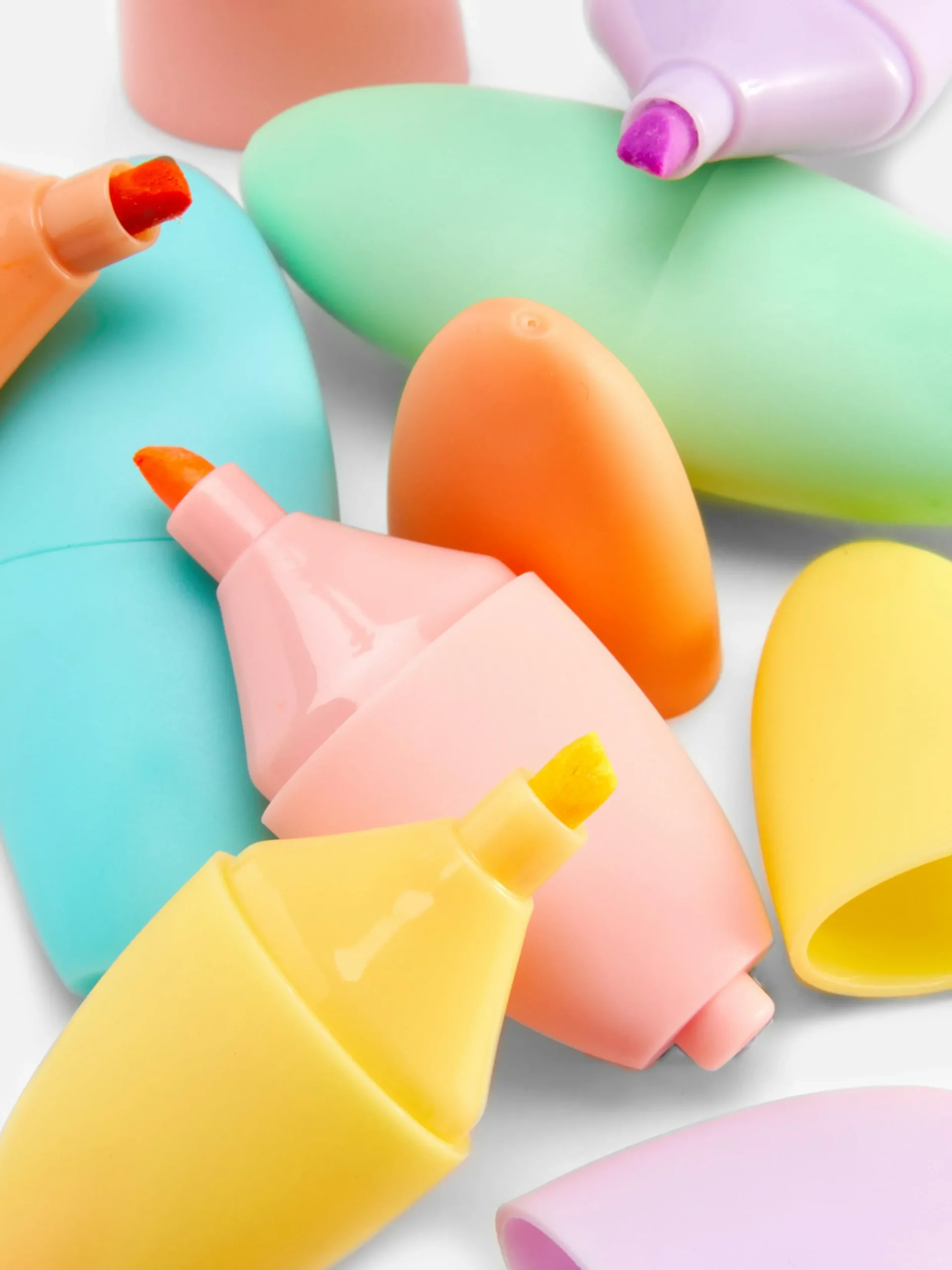 Niños Primark Lápices De Colores|Pack De 6 Minirotuladores Fluorescentes