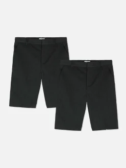 Niños Primark Pantalones Cortos|Pack De 2 Pantalones Escolares Para Niño Mayor
