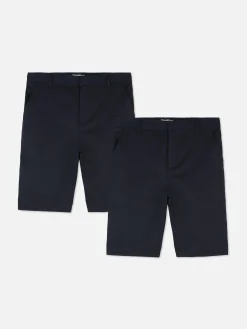 Niños Primark Pantalones Cortos|Pack De 2 Pantalones Escolares Para Niño Mayor