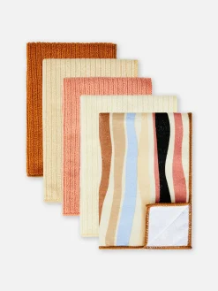 Primark Menaje|Pack De 5 Paños De Cocina Acanalados