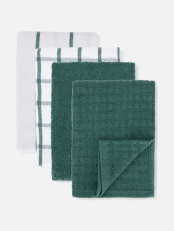 Primark Menaje|Pack De 4 Paños De Cocina De Rizo De Algodón