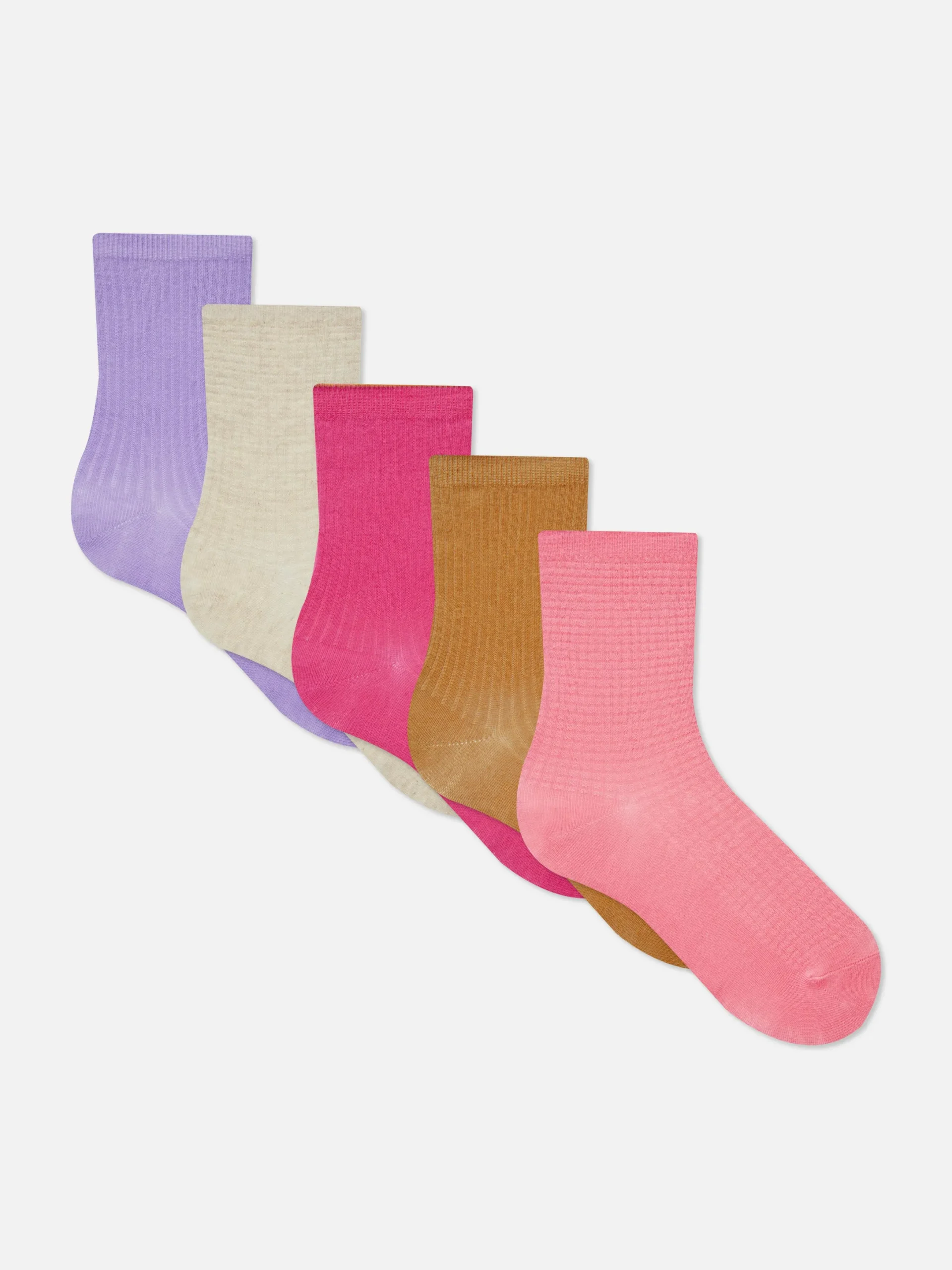 Niños Primark Calcetines Y Medias|Pack De 5 Pares De Calcetines Bajos Acanalados