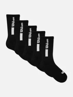 Hombre Primark Calcetines|Pack De 5 Pares De Calcetines Deportivos Wilson