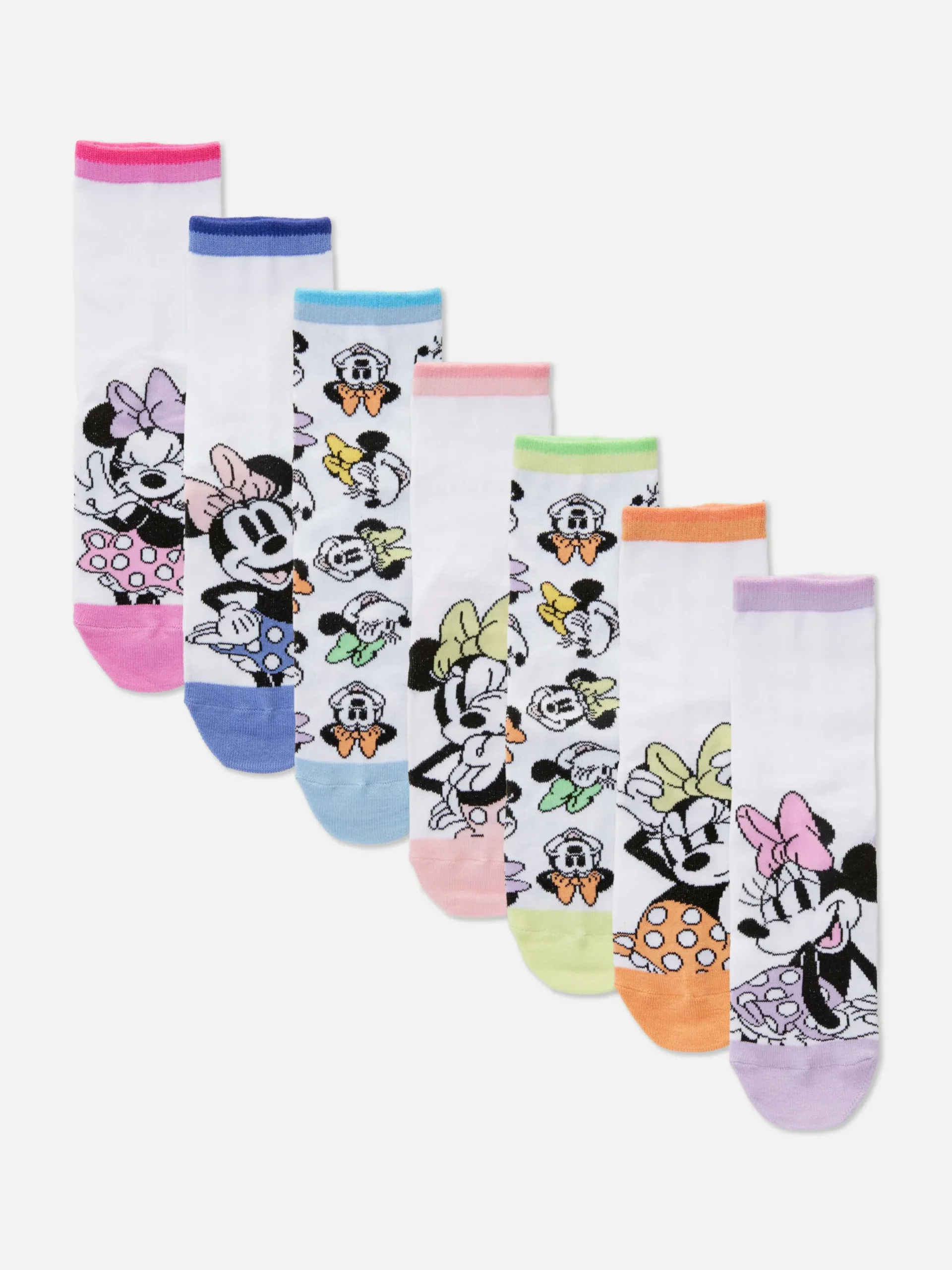 Niños Primark Calcetines Y Medias|Pack De 7 Pares De Calcetines Bajos De Disney