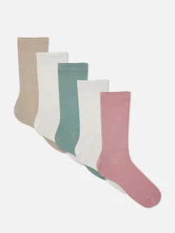Hombre Primark Calcetines|Pack De 5 Pares De Calcetines Altos Acanalados