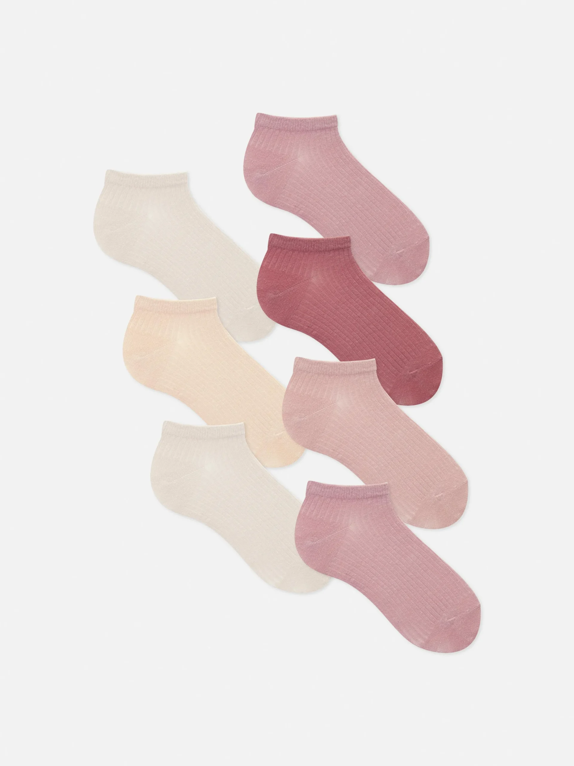 Mujer Primark Calcetines|Pack De 7 Pares De Calcetines Deportivos Acanalados