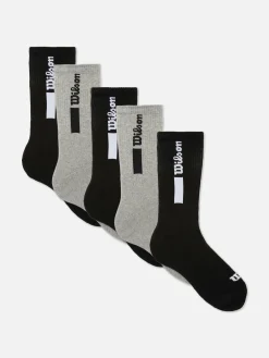 Hombre Primark Calcetines|Ropa Deportiva|Pack De 5 Pares De Calcetines Deportivos Wilson