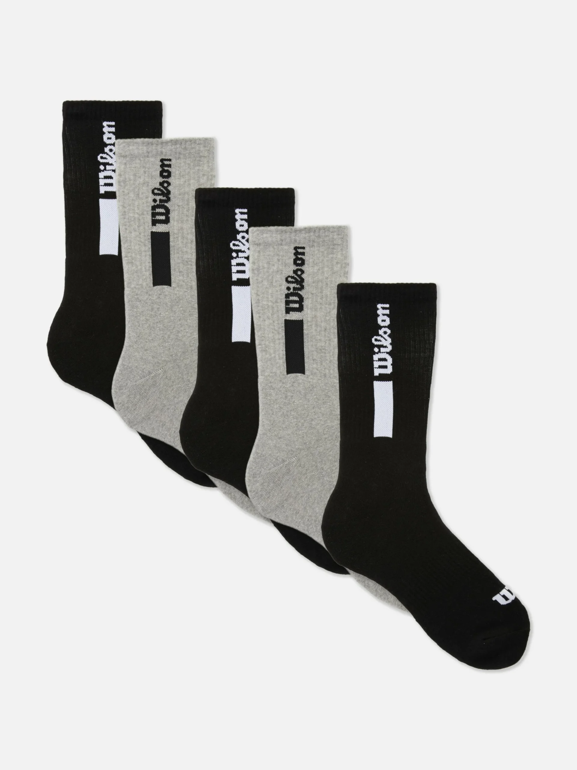 Hombre Primark Calcetines|Ropa Deportiva|Pack De 5 Pares De Calcetines Deportivos Wilson