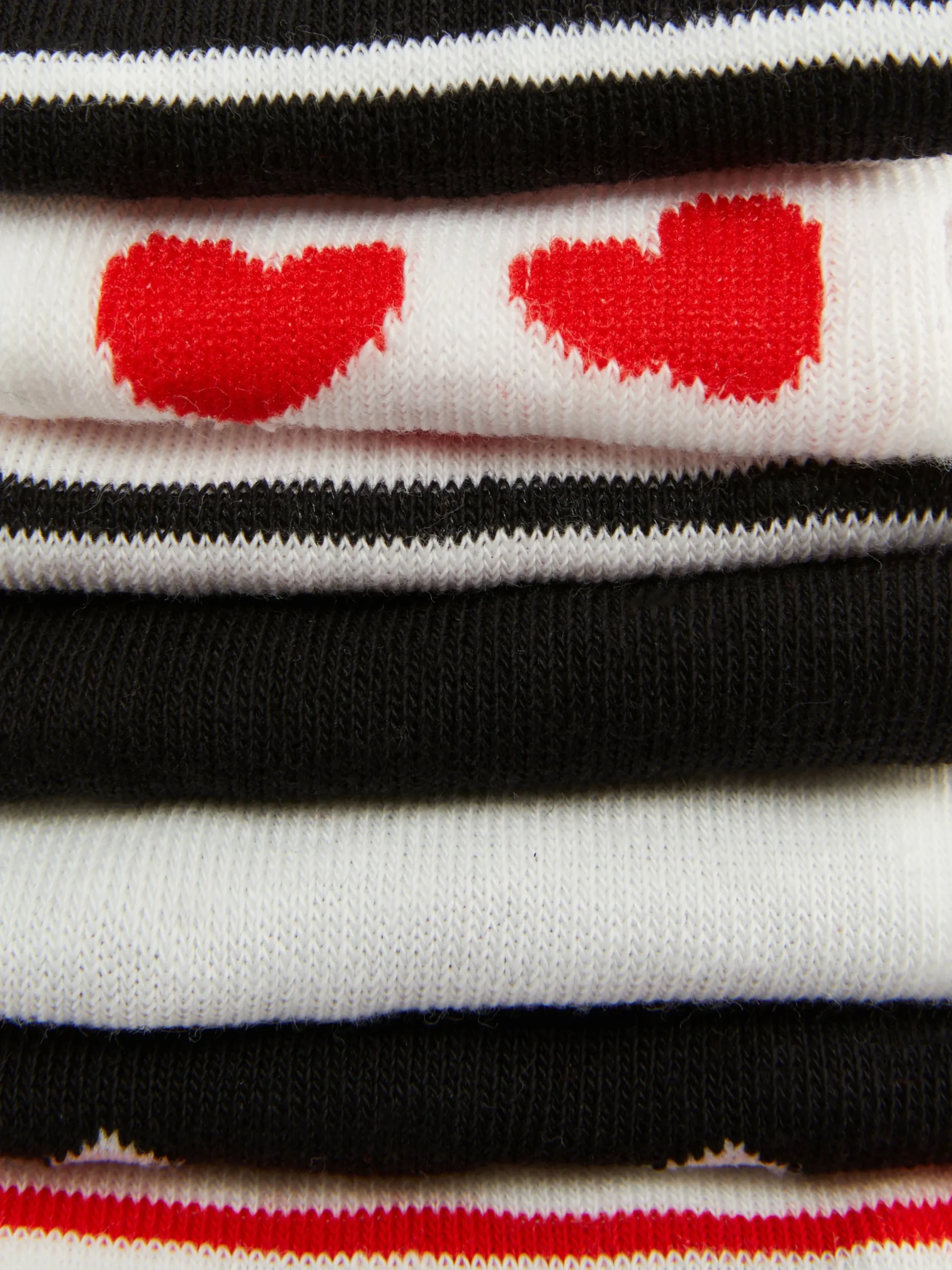 Niños Primark Calcetines Y Medias|Pack De 7 Pares De Calcetines Bajos Con Corazones