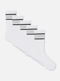 Hombre Primark Ropa Deportiva|Calcetines|Pack De 5 Pares De Calcetines Deportivos A Rayas