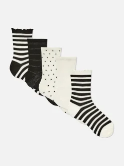 Mujer Primark Calcetines|Pack De 5 Pares De Calcetines A Rayas