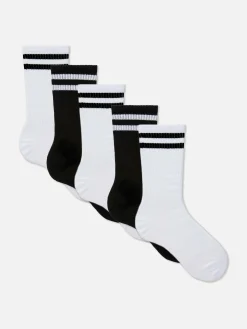Mujer Primark Calcetines|Pack De 5 Pares De Calcetines Deportivos A Rayas