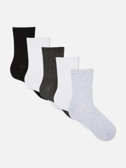 Mujer Primark Calcetines|Pack De 5 Pares De Calcetines Altos Acanalados