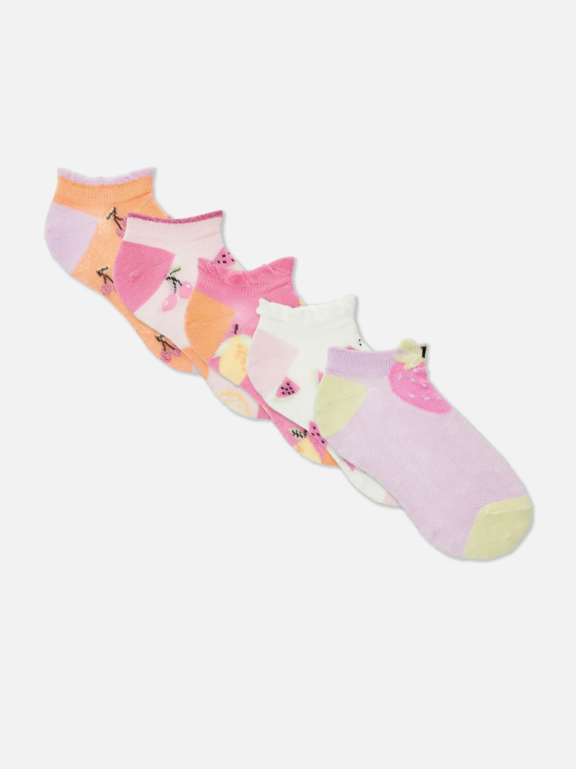 Niños Primark Calcetines Y Medias|Pack De 5 Pares De Calcetines Deportivos De Frutas