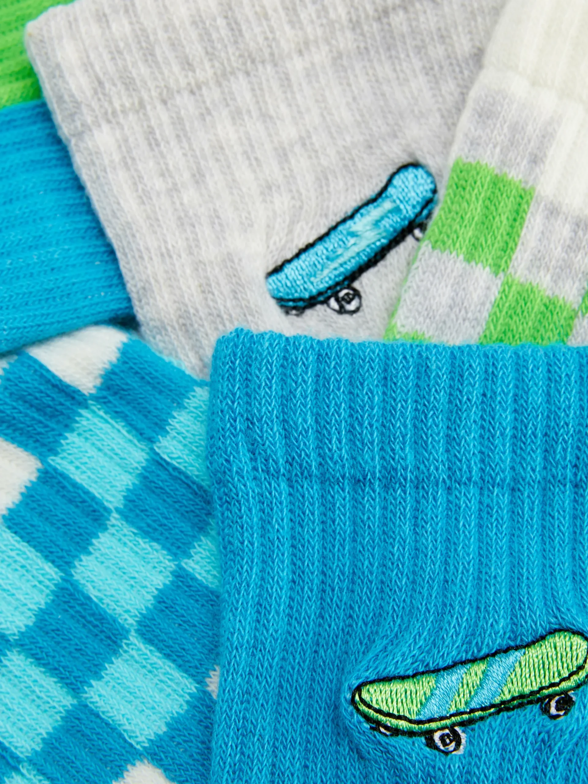 Niños Primark Calcetines|Pack De 5 Pares De Calcetines Bajos De Skateboard