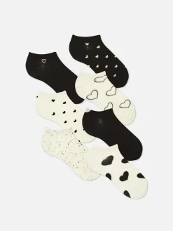 Mujer Primark Calcetines|Pack De 7 Pares De Calcetines Invisbles Monocolor