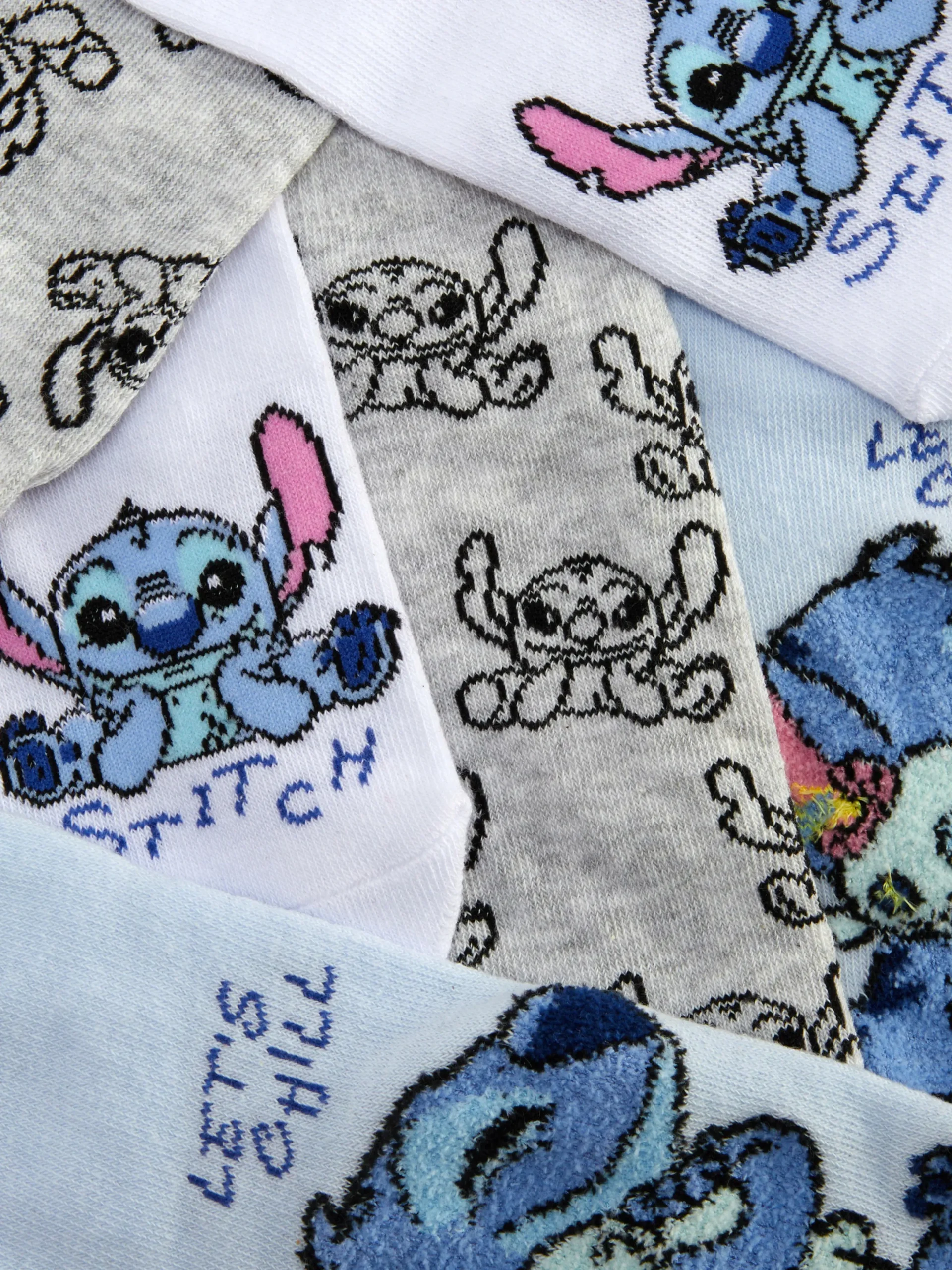 Mujer Primark Calcetines|Pack De 3 Pares De Calcetines De Stitch De Disney