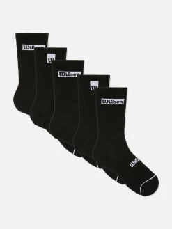 Hombre Primark Calcetines|Pack De 5 Pares De Calcetines Deportivos Wilson