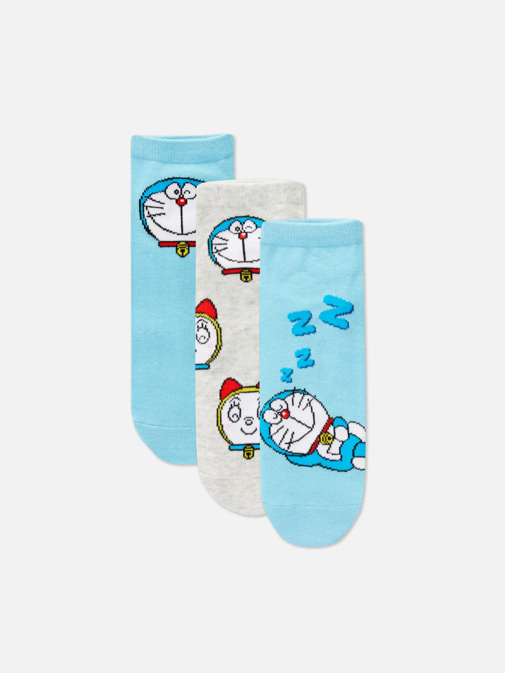 Mujer Primark Calcetines|Pack De 3 Pares De Calcetines Deportivos De Doraemon