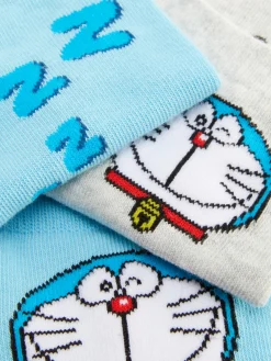 Mujer Primark Calcetines|Pack De 3 Pares De Calcetines Deportivos De Doraemon