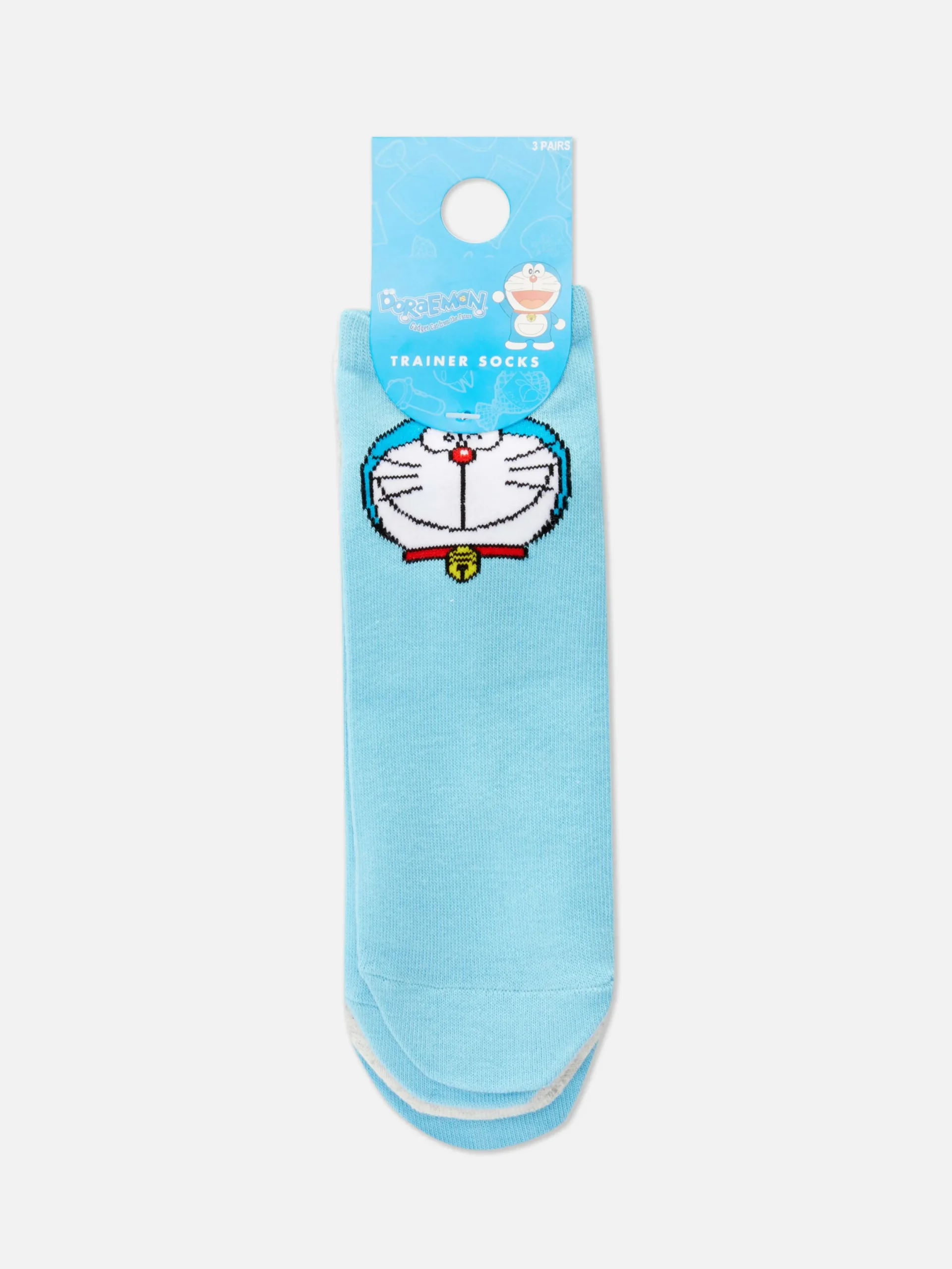 Mujer Primark Calcetines|Pack De 3 Pares De Calcetines Deportivos De Doraemon