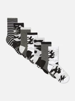 Niños Primark Calcetines|Pack De 7 Pares De Calcetines De Camuflaje