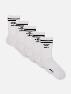 Hombre Primark Calcetines|Pack De 5 Pares De Calcetines Deportivos Altos Umbro
