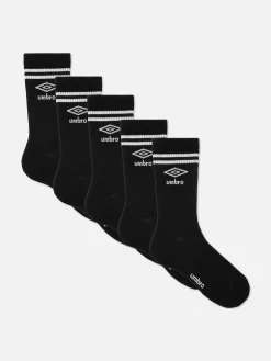 Hombre Primark Calcetines|Pack De 5 Pares De Calcetines Deportivos Altos Umbro