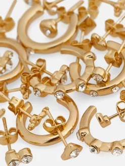 Mujer Primark Bisutería|Pack De 15 Pares De Pendientes De Aro Y Botón