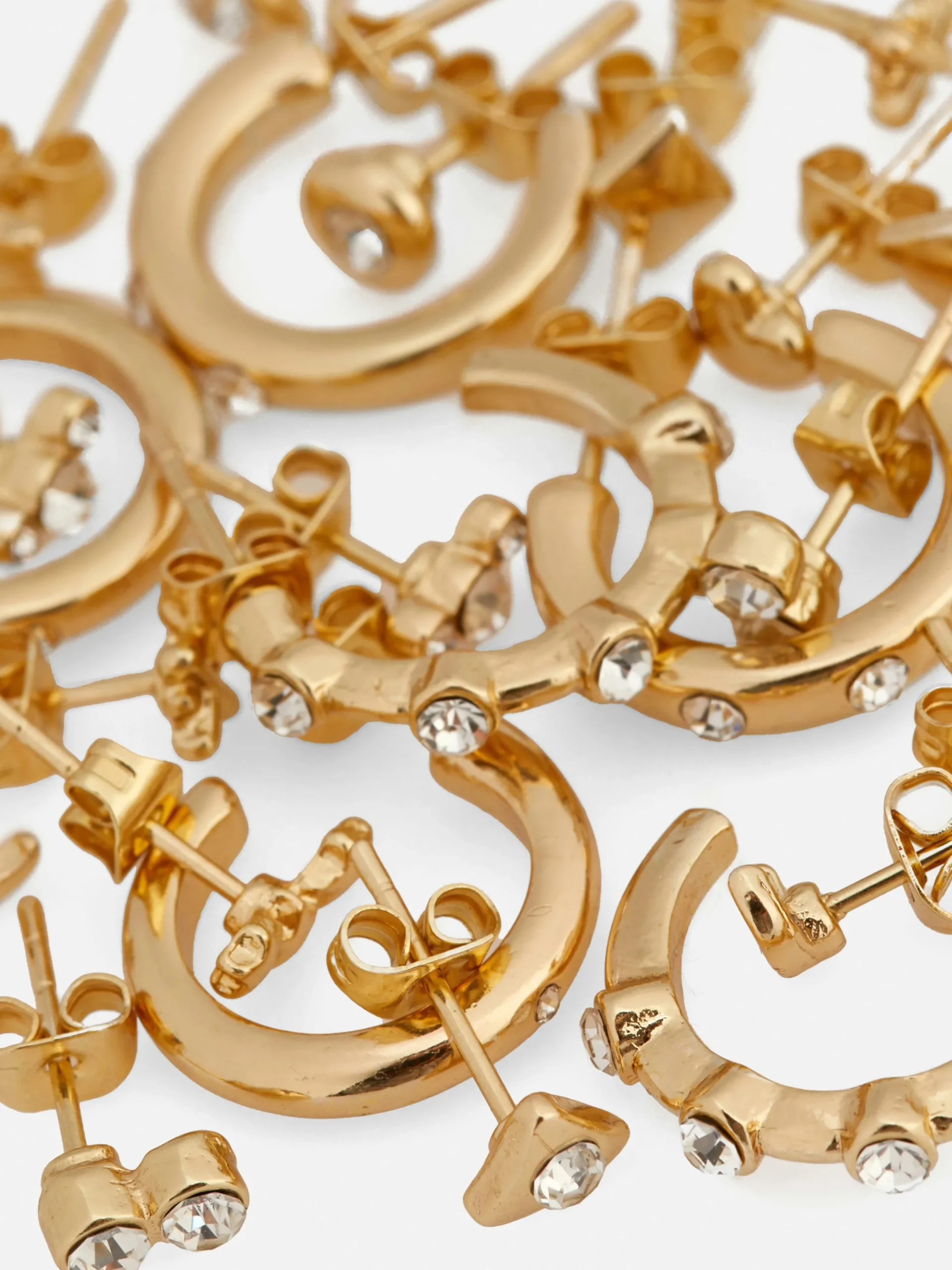 Mujer Primark Bisutería|Pack De 15 Pares De Pendientes De Aro Y Botón