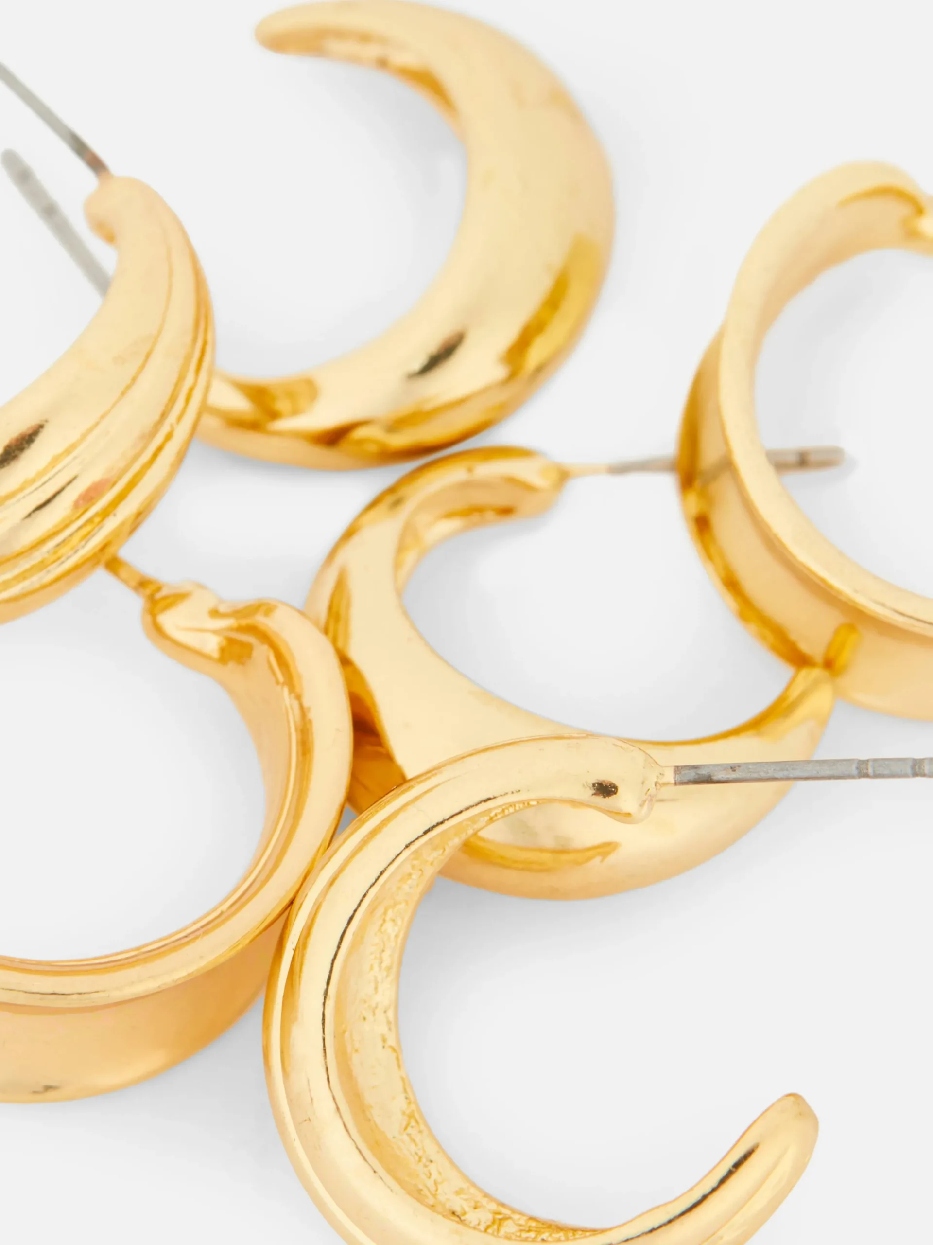 Mujer Primark Bisutería|Pack De 3 Pendientes De Aro Surtidos