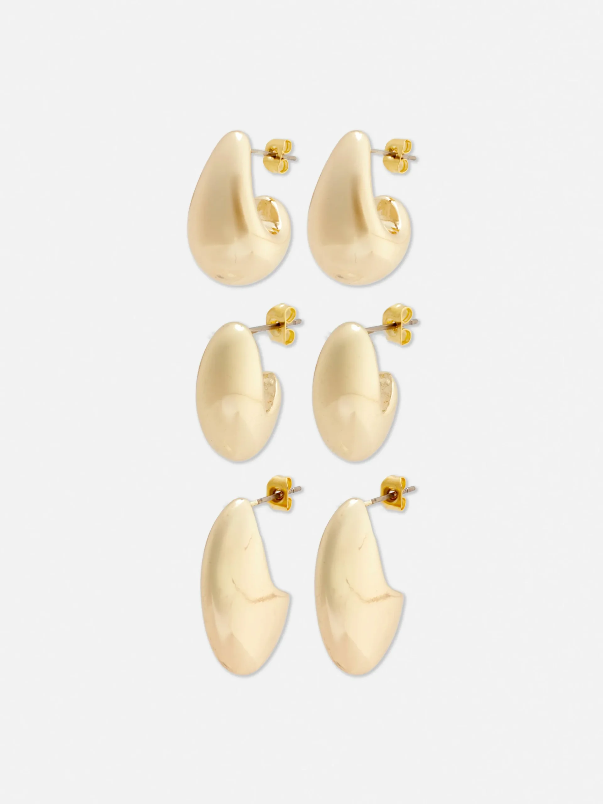 Mujer Primark Bisutería|Pack De 3 Pendientes Gruesos Largos