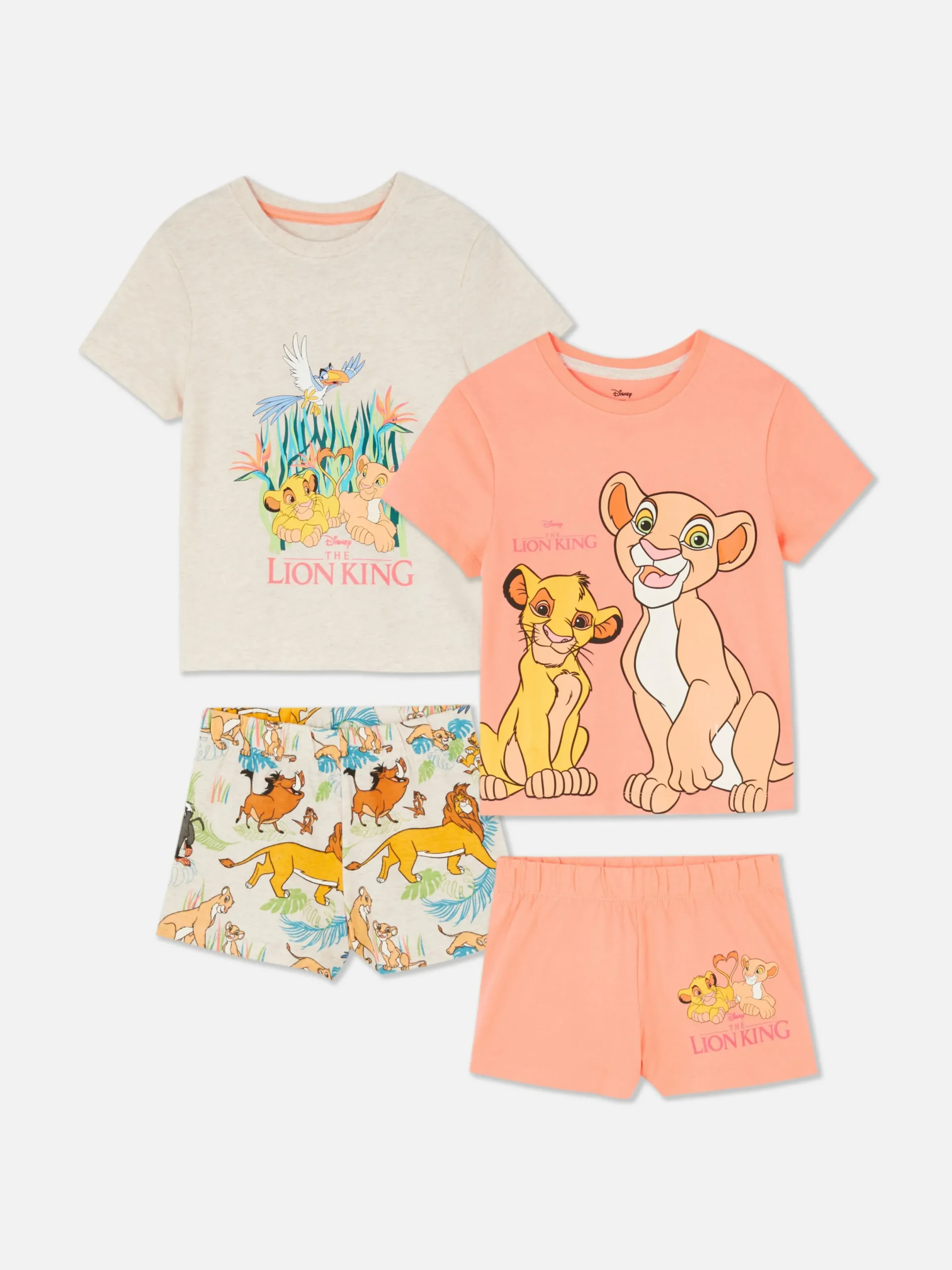 Niños Primark Pijamas Y Ropa Para Dormir|Pack De 2 Pijamas De Manga Corta De Disney
