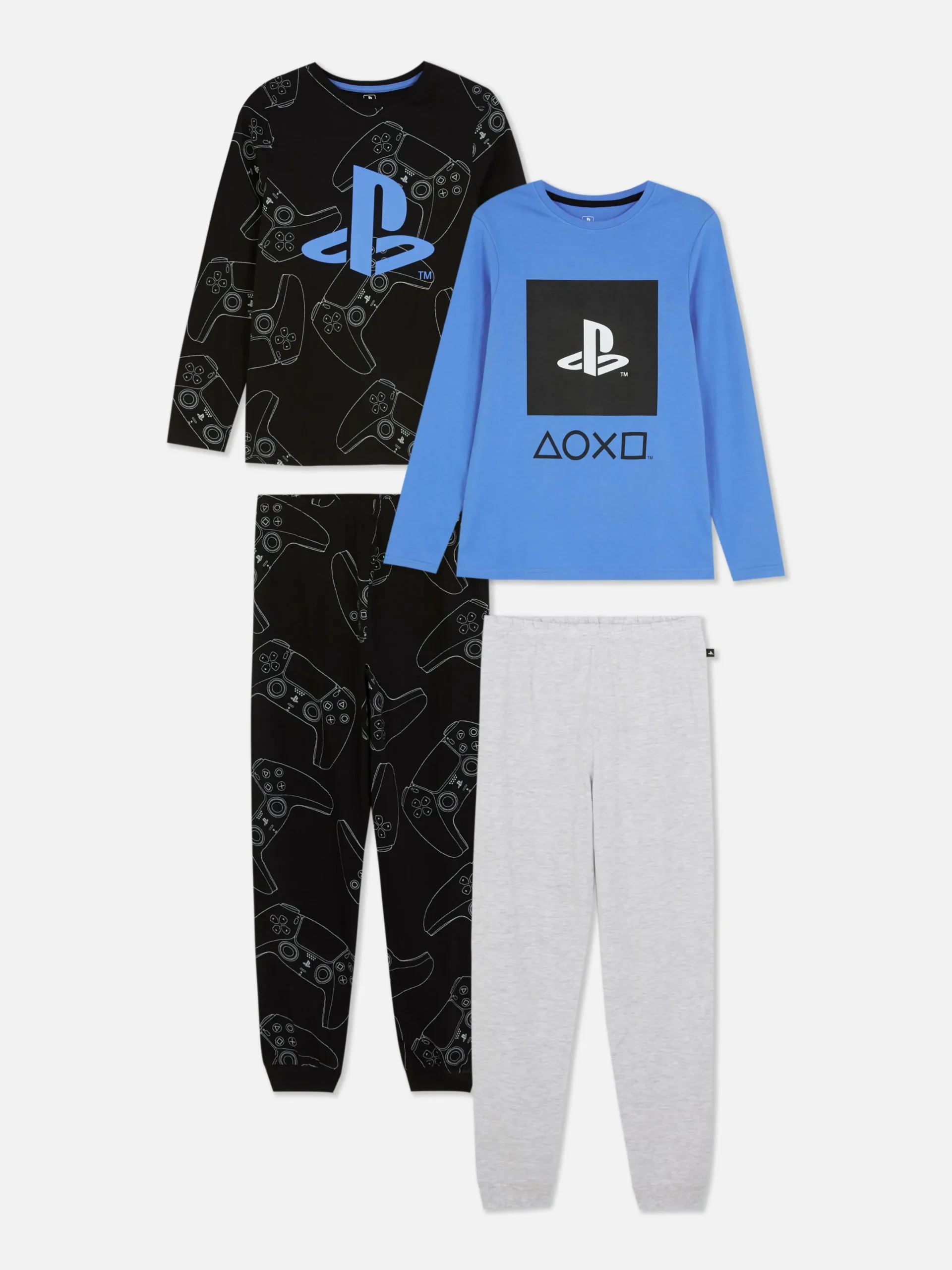 Niños Primark Pijamas Y Ropa Para Dormir|Pack De 2 Pijamas De Manga Larga De PlayStation