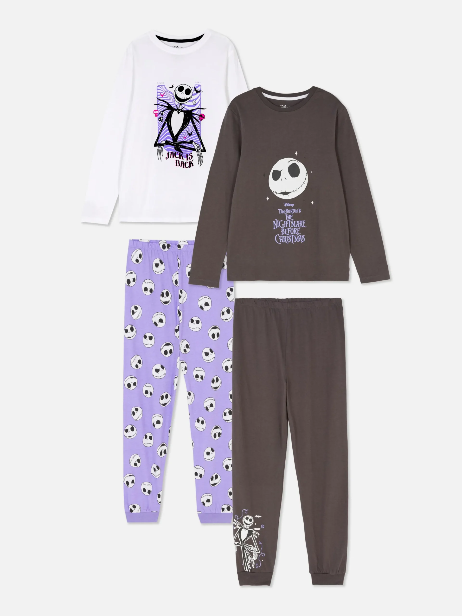 Niños Primark Pijamas Y Ropa Para Dormir|Pack De 2 Pijamas De Manga Larga De Disney