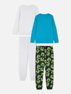 Niños Primark Pijamas Y Ropa Para Dormir|Pack De 2 Pijamas De Minecraft