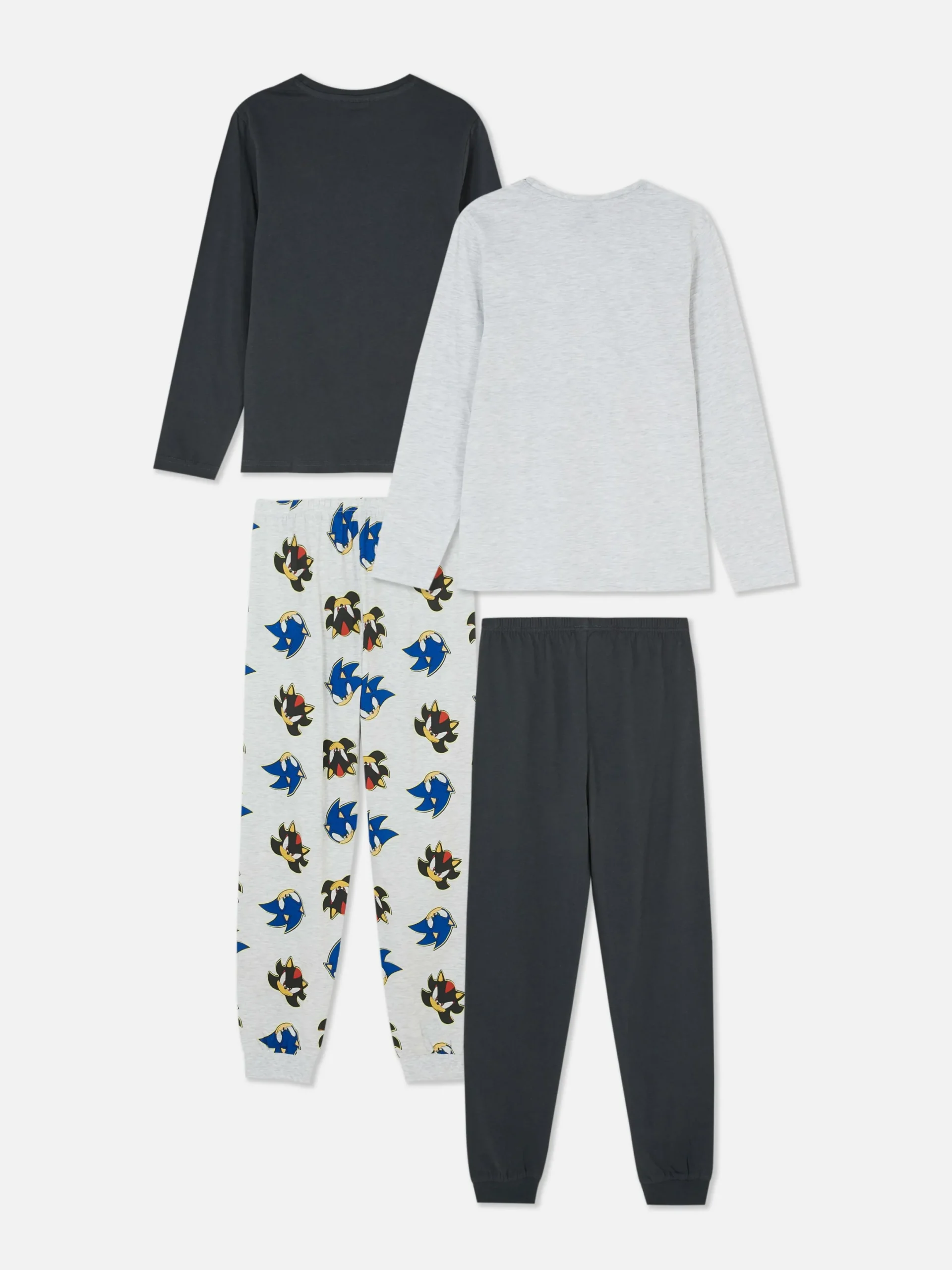 Niños Primark Pijamas Y Ropa Para Dormir|Pack De 2 Pijamas De Sonic, El Erizo, Y Shadow